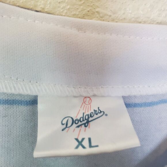 Dodgers Jersey XL Jackie Robinson #42 Gray Los Angeles LA Dodgers 75th Anniv MLB - Picture 7 of 16
